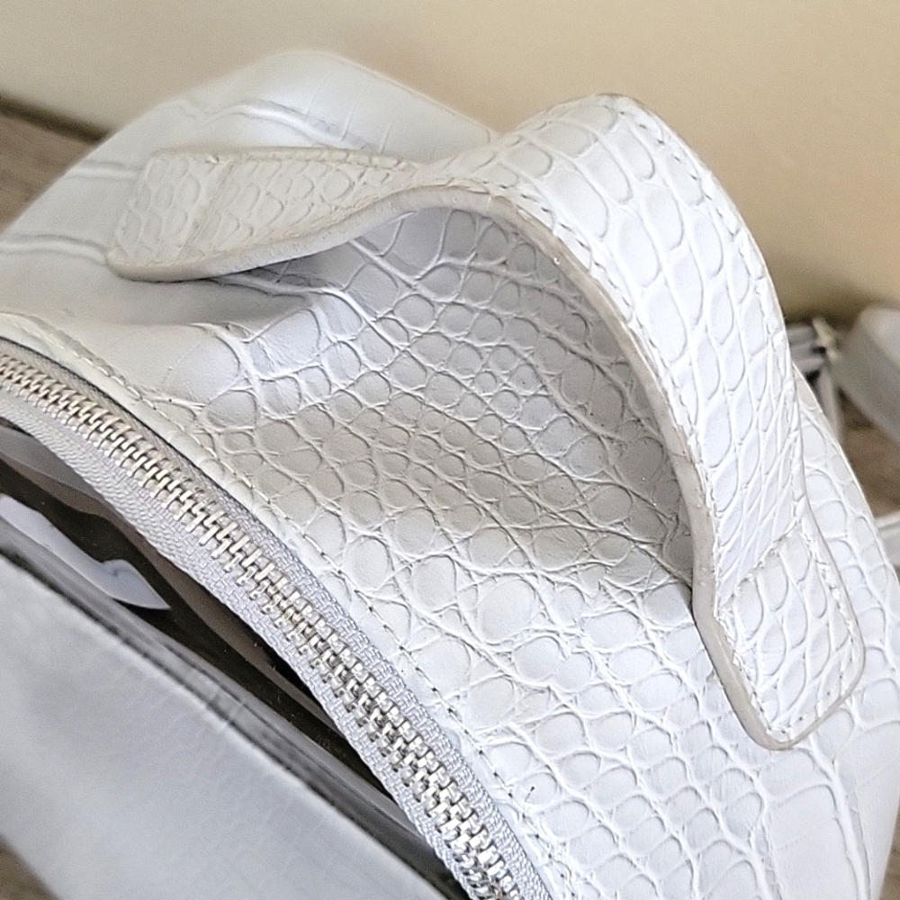 Kensie Gray Snakeskin Mini Backpack — image 5 of 8